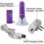 Sensuelle Rechargeable Wireless Remote Control 10 Function Bullet