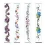 New Belt Belly Button Tattoo Stickers, 4Pcs Temporary Tattoos, Waterproof Tattoo Stickers for Women Girls~ Butterfly Flower Design New Belt Belly Button Tattoo Stickers, 4Pcs Temporary Tattoos, Waterproof Tattoo Stickers for Women Girls~ Butterfly Flower Design