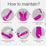 Clǐtoris G%spót Sucking Nǐpple Vǐbrátors Body Stimulator Vibrate Adult Toys for Woman, Multi Frequency Licking Mode, Waterproof Mute USB Charging 2 x Dual Motor psbibra