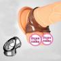 Miaoc Sex Lock Ring, MenS Silicone Delay Lock Ring, Sex Toys Men Vibration Collars Delay Premature Ejaculation Lock Cock Penis Ring