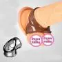 Miaoc Sex Lock Ring, MenS Silicone Delay Lock Ring, Sex Toys Men Vibration Collars Delay Premature Ejaculation Lock Cock Penis Ring