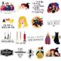 Cool Witch Halloween Stickers for Travel Case 50pcs, Cool Vinyl Decal for Water Bottle Laptop Phone, Teen Bike Hydro Flask Luggage Stickers