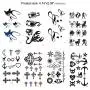 Konsait Temporary Tattoos for Adult Women Men Kids(30 Sheets), Waterproof Temporary Tattoo Fake Black Tiny Tattoos Body Art Sticker Hand Neck Wrist Cover Up Set Konsait Temporary Tattoos for Adult Women Men Kids(30 Sheets), Waterproof Temporary Tattoo Fake Black Tiny Tattoos Body Art Sticker Hand Neck Wrist Cover Up Set