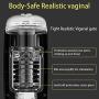 Male Masturbator-10 Rotating,Trusting Models,3 Moans Interaction 3 in 1 Adjustable Hands-Free Automatic Men Masturbation Cup Stroker Toys with Visible 3D Textured Sleeve