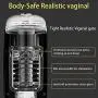 Male Masturbator-10 Rotating,Trusting Models,3 Moans Interaction 3 in 1 Adjustable Hands-Free Automatic Men Masturbation Cup Stroker Toys with Visible 3D Textured Sleeve