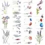 COKTAK 12Pieces/Lot 3D Watercolor Lavender Flower Temporary Tattoos For Women Body Art Arm Fake Flora Adults TattooSticker Waterproof Girls Tatoos COKTAK 12Pieces/Lot 3D Watercolor Lavender Flower Temporary Tattoos For Women Body Art Arm Fake Flora Adults TattooSticker Waterproof Girls Tatoos