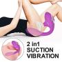 Clitoral Sucking Vibrator Nipple Stimulator Masturbation Dildo Vibrator Waterproof, Treediride Rechargeable G Spot Clitoris Oral Sex Massager with 10 Suction & 10 Vibration Adult Sex Toys for Couples