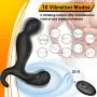 Male Vibrating Prostate Massager, 2 Powerful Motors Rechargeable Anal Vibrator with 10 Stimulation Patterns Remote Control Waterproof Butt Plug Anal Sex Toys for Men, Women & Couples Male Vibrating Prostate Massager, 2 Powerful Motors Rechargeable Anal Vibrator with 10 Stimulation Patterns Remote Control Waterproof Butt Plug Anal Sex Toys for Men, Women & Couples