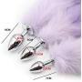 MIUNIKO Sexy Fetish Anal Tail Butt Plug Bondage BDSM Restraint Kit for Couples