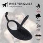 Amoris Waterproof Vibrating Cock Ring, Rechargeable Penis Ring Vibrator Sex Toy for Male, Female or Couples with 10 Modes, Ultra Quiet