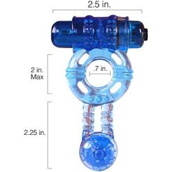 Vibrating Cock Ring for Male Penis Erection Enhancer for Stronger Orgasms with Vibrations for Clit Stimulation