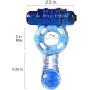 Vibrating Cock Ring for Male Penis Erection Enhancer for Stronger Orgasms with Vibrations for Clit Stimulation