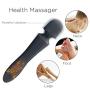 Computer portable LED vibrators to heat the strongest waterproof handheld wireless device - perfect relief of neck, back, foot, hand pain and sports injuries - best travel companion evaluation(Black)
