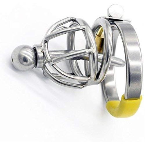 " Attica Hell 1.75" - Xtra Short - Heavy Duty : Stainless Steel Chastity Device / Removable Hollow Urethral Penis Plug . Welded By Manhood AcademyTM . Made in USA (Not Imported) (1.75" 43mm Cock Ring)