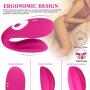 Couple Vibrator & G Spot Vibrator Remote Partner Vibrator Waterproof Rechargeable Dual Pleasure 12 Vibration Clitoris Nipple Vagina Orgasm Vibrator Sex Toy for Women Solo or Couples Fun (Pink1)