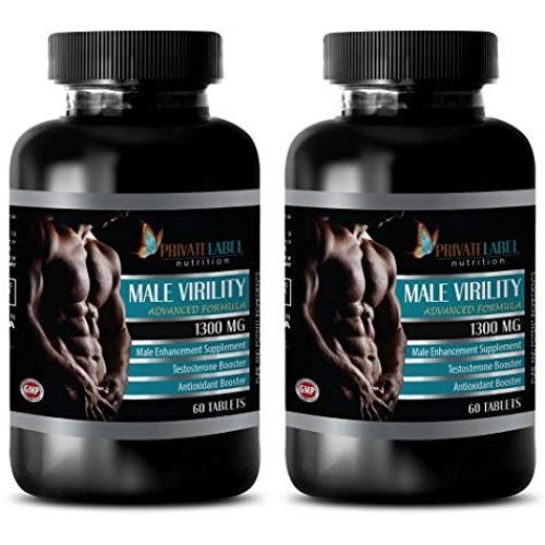 Men pills to last longer - MALE VIRILITY 1300 Mg - ADVANCED FORMULA - MALE ENHANCEMENT SUPPLEMENT - maca bulk - 2 Bottles (120 Tablets)