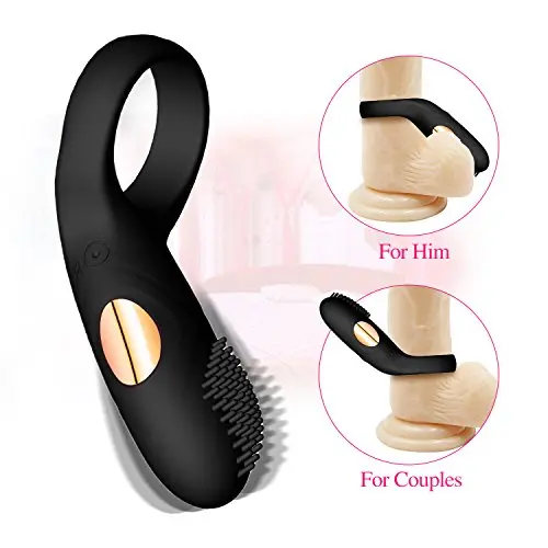 Cock Ring, Penis Ring, Waterproof Rechargeable Penis Ring, Silicone 12 Speed Vibrating Stretchy Enhancing Vibrator for Longer Lasting Erections, Sex Toy for Male or Couples Cock Ring, Penis Ring, Waterproof Rechargeable Penis Ring, Silicone 12 Speed Vibrating Stretchy Enhancing Vibrator for Longer Lasting Erections, Sex Toy for Male or Couples