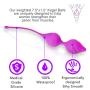 Personal Massager for Women with Free Kegel Balls or Lubricant Handheld Rechargeable Waterproof (Purple + Kegel)