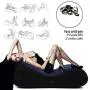 Portable Inflatable Sofa Wedge Pillow Climax Magic aid Position for Deeper Position Support PVC Flocking Bed Wedge Pillow for Couples Travel Exercise Bed Skills