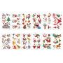 Christmas Temporary Tattoos Stickers,Christmas Decorations with Santa Claus Christmas Tree Socks Reindeer Gift Bags for Kids Christmas Party,Fun Christmas Holiday Tattoo for Kids （30 sheets）