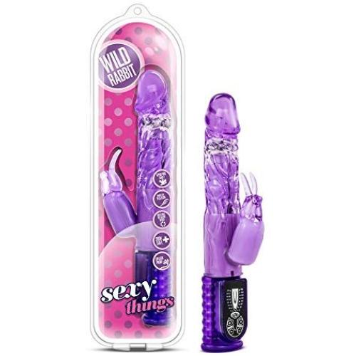 8 Vibrating Functions Rotating Pleasure Pearls - Clitoral G Spot Stimulation - Gyrating Rabbit Vibrator - Sex Toy for Women - Sex Toy for Couples (Purple)