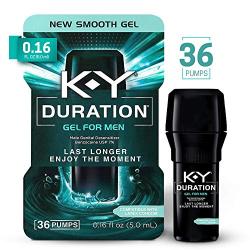 Duration Gel for Men, K-Y - Male Genital Desensitizer 0.16 Oz (36 Pumps), Condom Compatible Endurance Enhancing Delay Gel To Help Men Last Longer In Bed