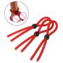 Dayloveme 3pcs Adjustable Co Ckring Set for Sex for Men, One Ring Loops Red
