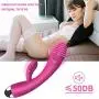 Handheld Massager Cordless with 2 Motors Waterproof 10 Vibration Acupressure Reflexology Tool Electric for Full Body Relax