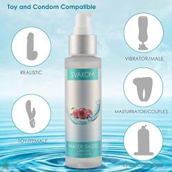 SVAKOM FDA-Approved Water Based Edible Personal Lubricants for Oral Blow Job and Sex, FDA Approved Flavored Prime Water-Based Personal Lube for Women Men No Allergy