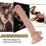 Realistic Dildo for Women with Flared Suction Cup Base Flexible Cock with Curved Shaft and Balls for Vaginal G-spot and Anal Play 10 Inch (Beige) Realistic Dildo for Women with Flared Suction Cup Base Flexible Cock with Curved Shaft and Balls for Vaginal G-spot and Anal Play 10 Inch (Beige)