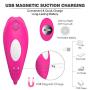 Remote Control Wearable G-Spot Clit Vibrator, 9-Speed Clitoral Dildo Vibrators, Magnetic Rechargeable Waterproof Vagina Anal Stimulation Massager, Masturbation Sex Toys for Women Couples (Pink)