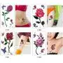 25 Sheets Tiny Beauty Flower Body Makeup Art Temporary Waterproof Tattoo Sticker for Women Men