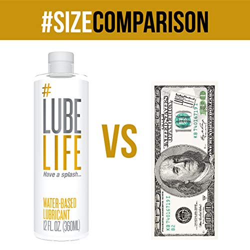 #Lube Life Lube Life Water Based Personal Lubricant, 12 Ounce Lube for Men, Women and Couples, 12 Fluid Ounce