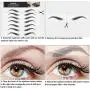6 Sheets 4D Hair-Like Waterproof Eyebrow Tattoos Stickers Eyebrow Transfers Stickers Grooming Shaping Eyebrow Sticker in Arch Style for Women and Girls, 66 Pairs (High Arch Eyebrow) 6 Sheets 4D Hair-Like Waterproof Eyebrow Tattoos Stickers Eyebrow Transfers Stickers Grooming Shaping Eyebrow Sticker in Arch Style for Women and Girls, 66 Pairs (High Arch Eyebrow)