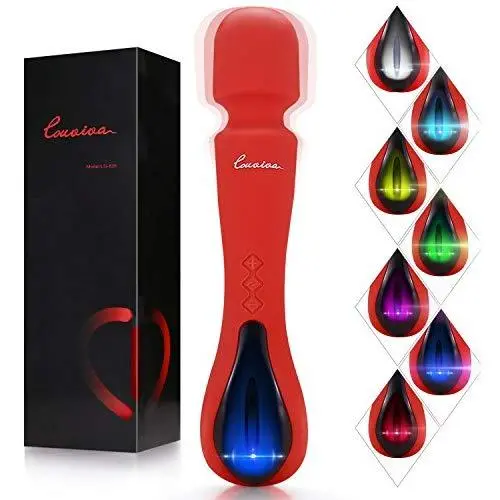 Louviva Sirena Wand Massager, LED Light, Red Louviva Sirena Wand Massager, LED Light, Red