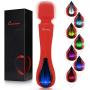 Louviva Sirena Wand Massager, LED Light, Red