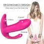 Wearable Dildo Vibrator, Proxoxo Waterproof G spot Vibrator, Rechargeable Vagina Anal Stimulation Massager Remote 9 Vibration Modes Adult Sex Toy for Women Couples (Rose)