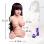 Realistic Love Doll Male Life Size Sex Doll with Big Breast Tight Vagina Pussy Anal Toys for Men Masturbation Strong Suction (23.2×9.3×6.8in)