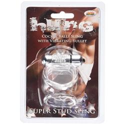 Hott Products Hung Cock and Ball Sling, Clear