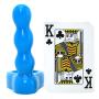 Doc Johnson Platinum Premium Silicone - The Double Dip 2 - Double Penetration C-Ring - Blue
