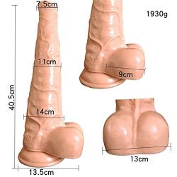 AZX Dildo Waterproof With suction cup Women Massage Wand Large Simulation horse penis Secret packaging, flesh color
