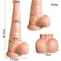 AZX Dildo Waterproof With suction cup Women Massage Wand Large Simulation horse penis Secret packaging, flesh color