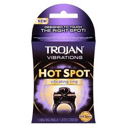 Trojan Vibrations Hot Spot Vibrating Ring - 1 each, Pack of 3