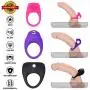 Louviva Vibrating Cock Ring, Male Penis Ring Sets with Clitoral Stimulate Features, Efficient Delay Adult Toys for Couples and Lovers (3-Piece Set)