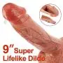 9" Realistic Dildo for G-spot Stimulation, Fondlove Dual Density Silicone Flexible Fake Penis with Lifelike Veins, Large Thick Cock Anal Strap on Dildo with Suction Cup for Woman, Lesbian, Couple 9" Realistic Dildo for G-spot Stimulation, Fondlove Dual Density Silicone Flexible Fake Penis with Lifelike Veins, Large Thick Cock Anal Strap on Dildo with Suction Cup for Woman, Lesbian, Couple