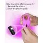 Full Silicone Cock Ring Penis Ring Time Delay Enlargement Sleeve Cock Vibrator for Men and Couples (1)