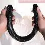 22.04&quot*1.57&quot Huge Double Penis, Sex Toys G-Point Anal Plug Sex Two-Headed Dildo Squirting Massager Realistic Appearance Feeling for Gay Lesbian Adults Penis Cock Ring