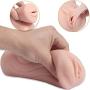 Sexbaby Male Masturbator, Double Ends 3D Vagina and Mouth for Male Masturbation, Pocket Pussy Oral Blow Job Sex Toys for Man