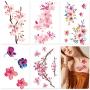 30 Sheets Watercolor Flowers Temporary Tattoos Stickers for Women Girls and Kids