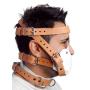 Strict Leather White and Tan Hospital Style Leather Muzzle